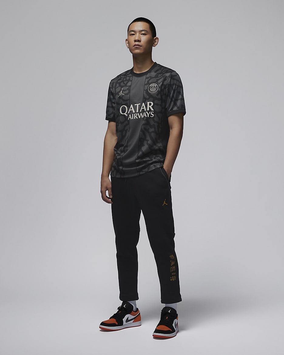 Psg x jordan black jersey cheap
